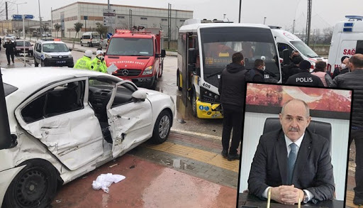 Çanakkale Orman Bölge Müdürü Enver Demirci trafik kazası geçirdi